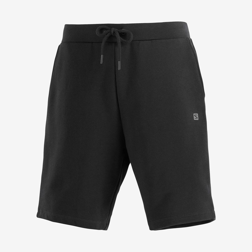 Salomon Singapore Mens Shorts - OUTLIFE TRACK M Black | 43071-ATZD